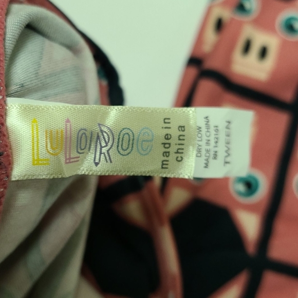 LuLaRoe Pink Pig Leggings Tween - Picture 4 of 6